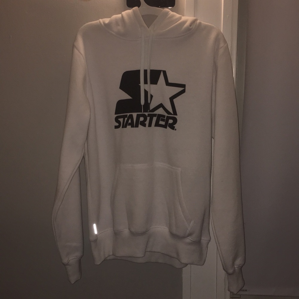 brand new white Starter hoodie
